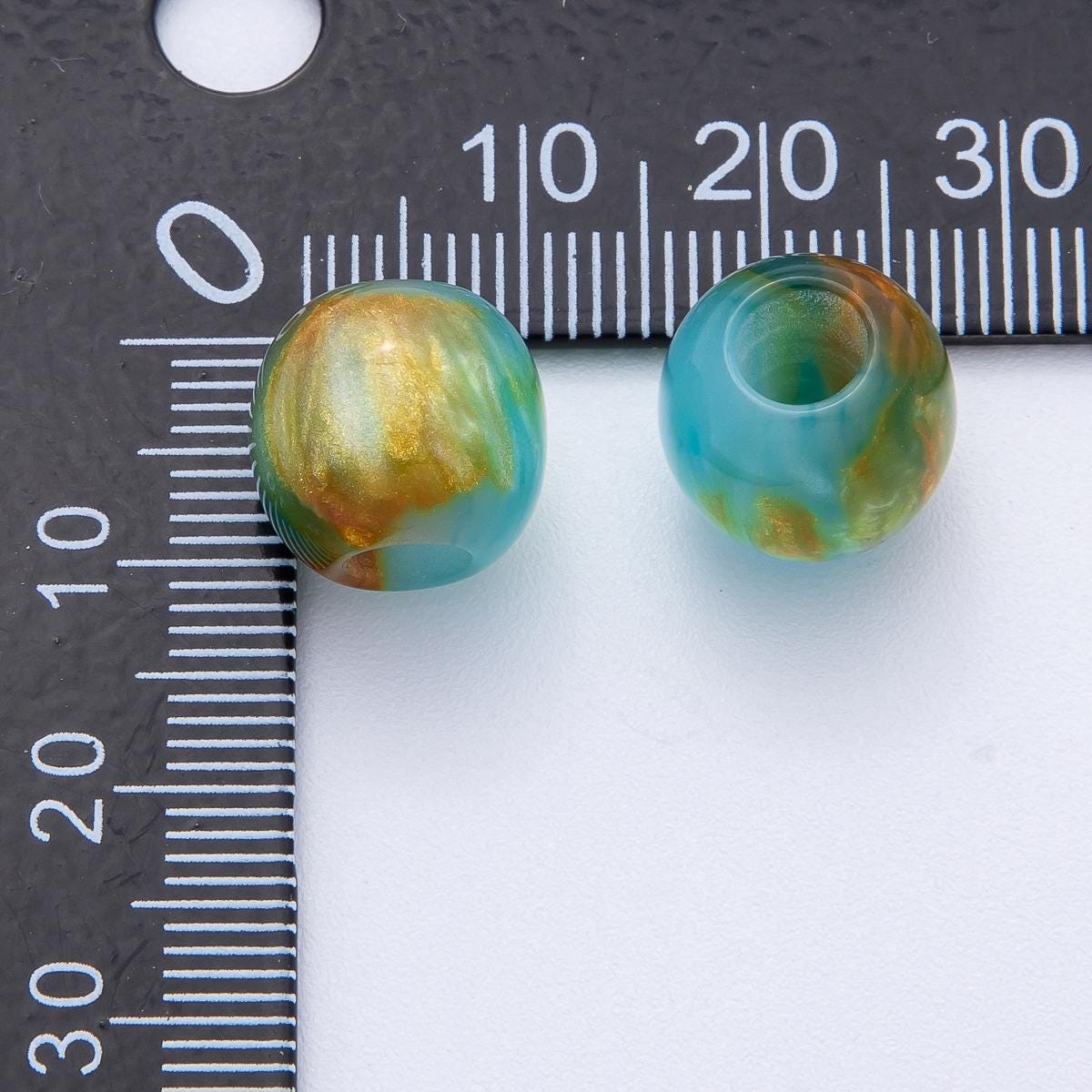 12mm Green, Red, Blue, Grey Multicolor Glitter Resin Round Bead Set DIY Jewelry Supply Finding for Necklace Bracelet DIY Supply | B606
