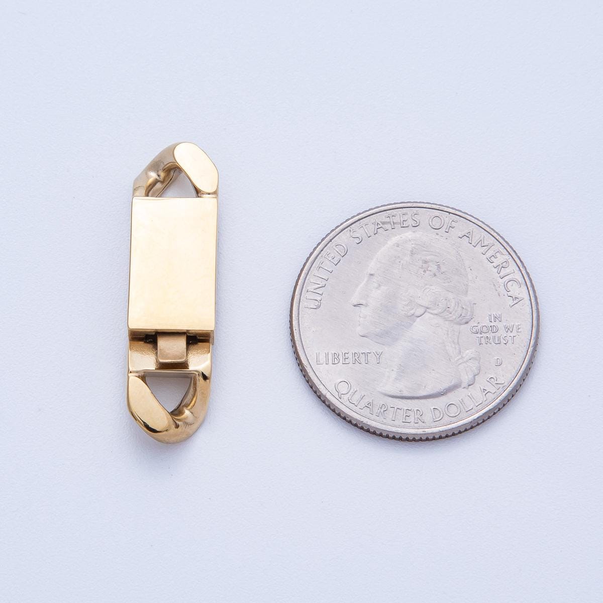 Gold Stainless Steel Spring Clasps Lobster Clasp for Cuba Hiphop Chain Bracelet and Necklace Buckle Jewelry Making Supply Z1660