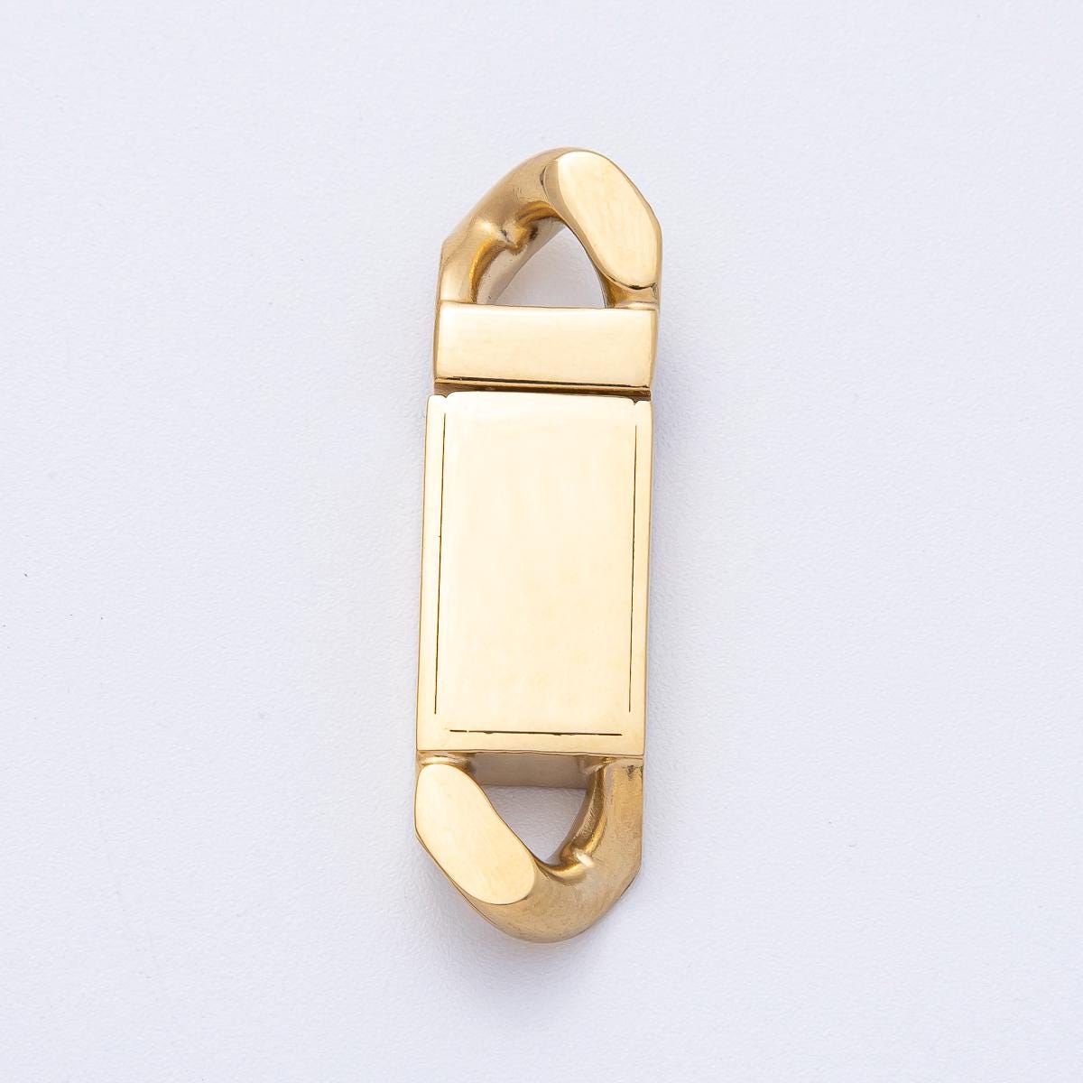 Gold Stainless Steel Spring Clasps Lobster Clasp for Cuba Hiphop Chain Bracelet and Necklace Buckle Jewelry Making Supply Z1660