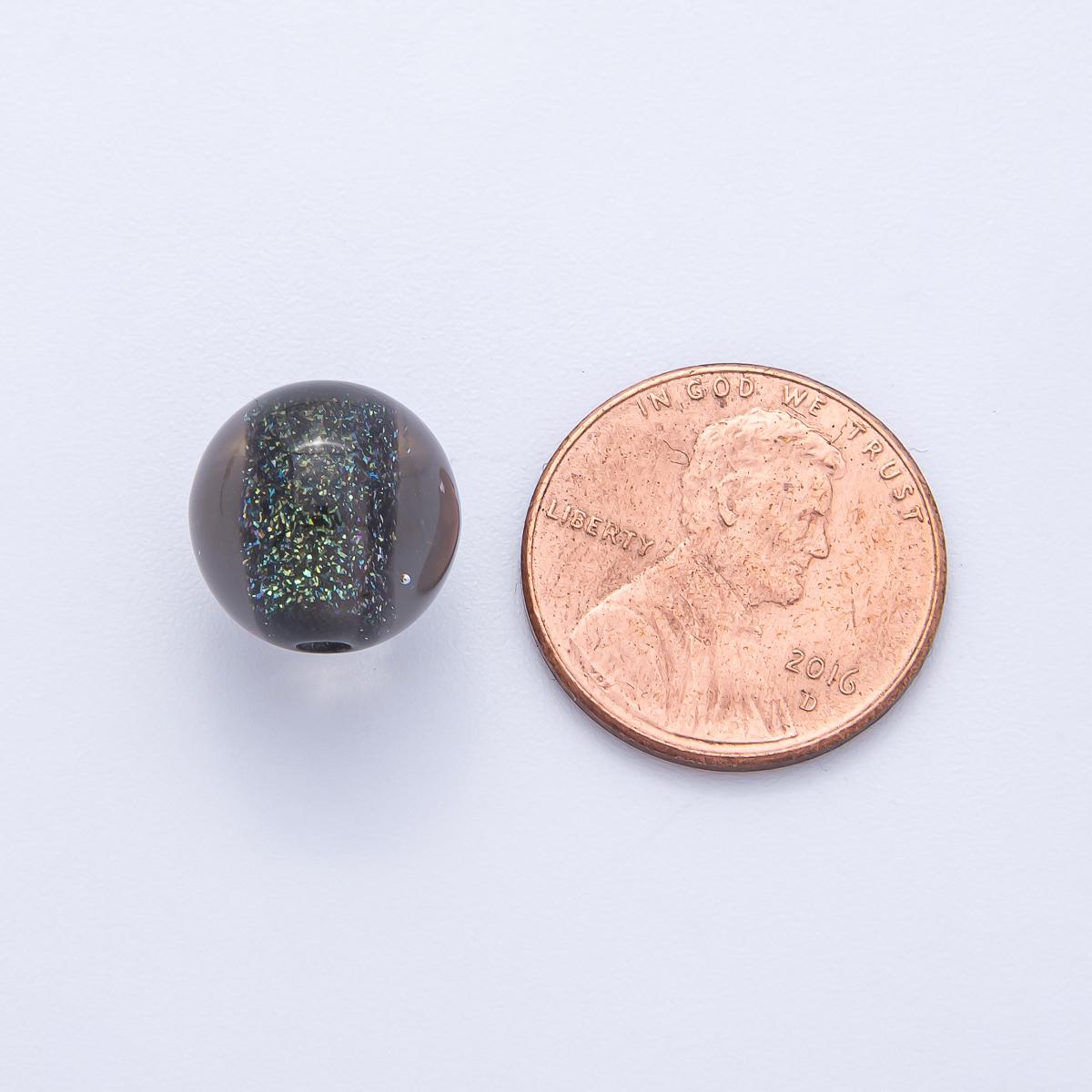 12.3mm Green, Red, Grey, Pink Acrylic Resin Round Bead DIY Jewelry Supply Finding for Custom Necklace & Bracelet | B680