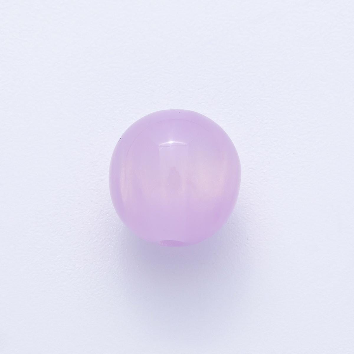 10 pcs 12.1mm Multicolor Acrylic Resin Round Bead DIY Jewelry Supply Finding for Custom Necklace & Bracelet | B691
