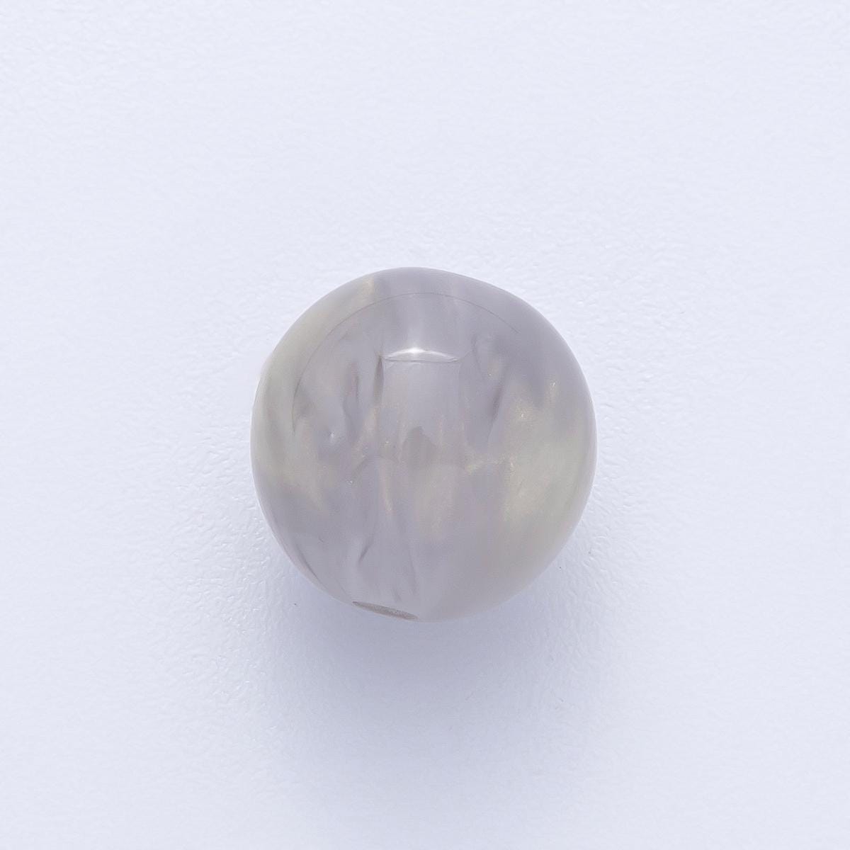 10 pcs 12.1mm Multicolor Acrylic Resin Round Bead DIY Jewelry Supply Finding for Custom Necklace & Bracelet | B691