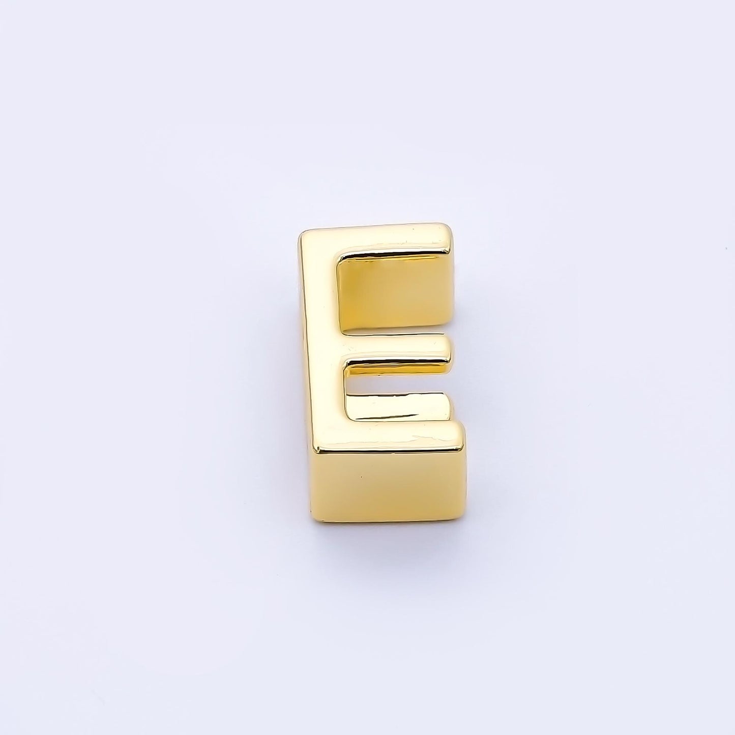 24K Gold Filled 13mm Personalized Classic Initial Slider Letter Alphabet Bead A~Z Alphabet for Cord Bracelet Necklace initials gift | AF079