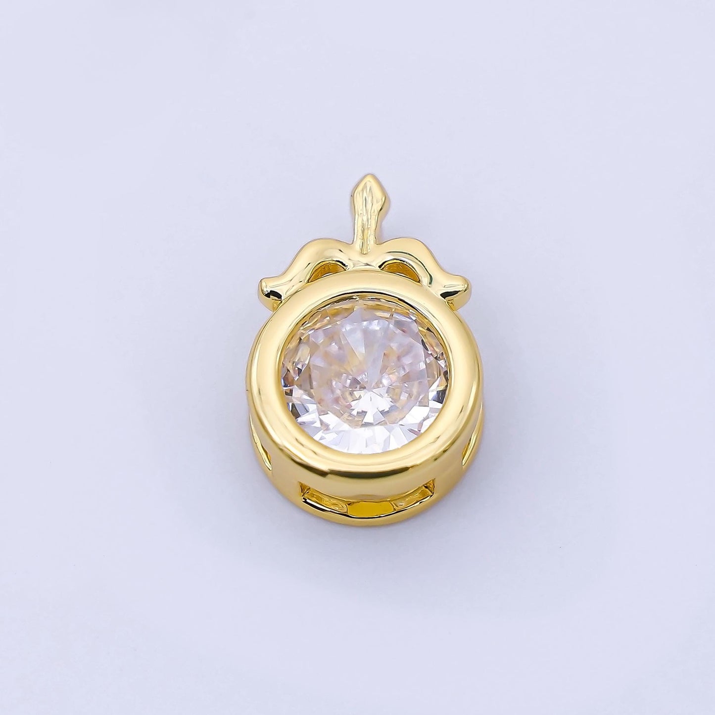 Sparkling Cubic Zirconia Zodiac 24K Gold Filled Astrology Charm Celestial Jewelry Making Supply Personalized Constellation Gift | A1352