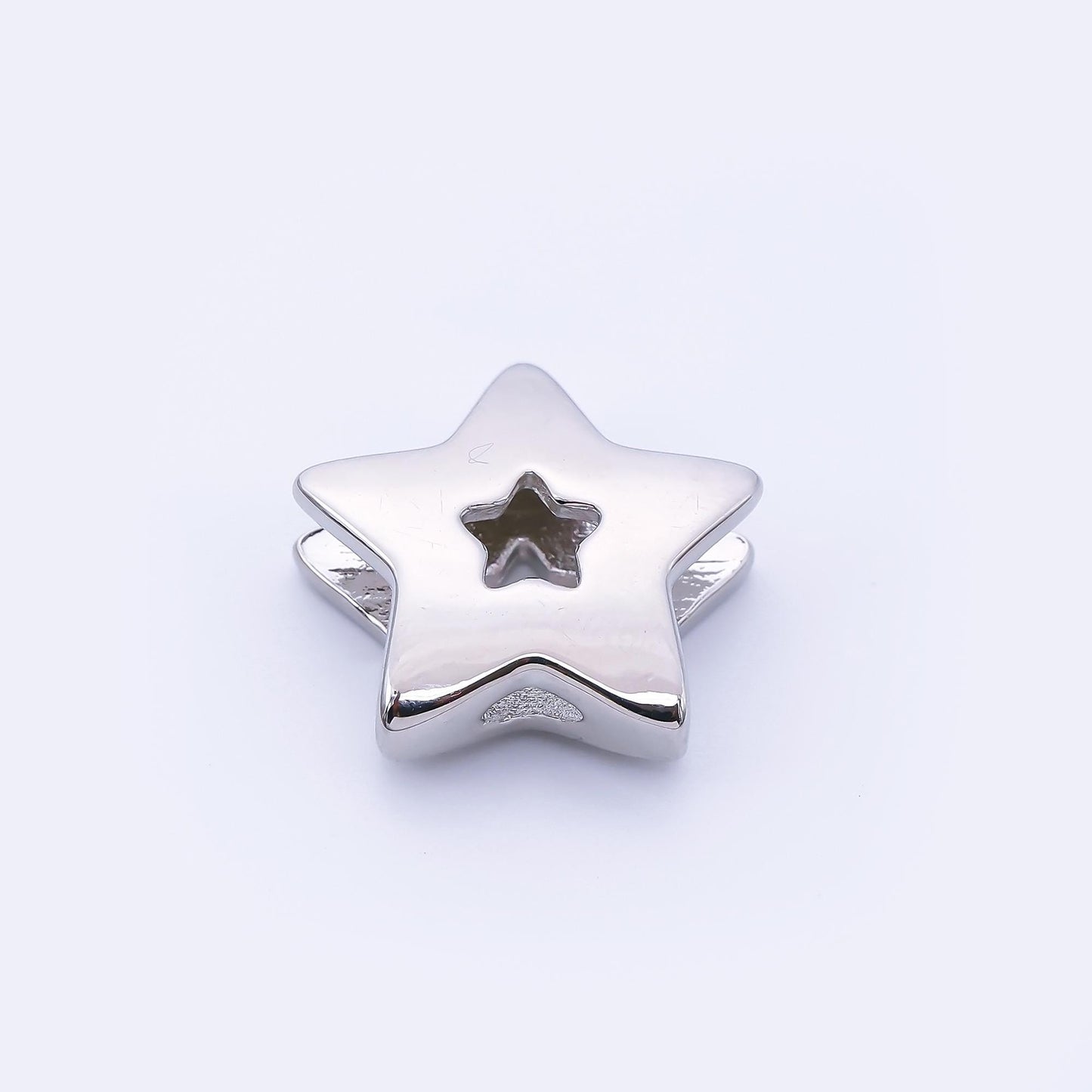 24K Gold Filled 21mm Minimalist Open Celestial Star Bead in Gold & Silver Celestial Jewelry Supplies DIY for custom Necklace Bracelet | B854