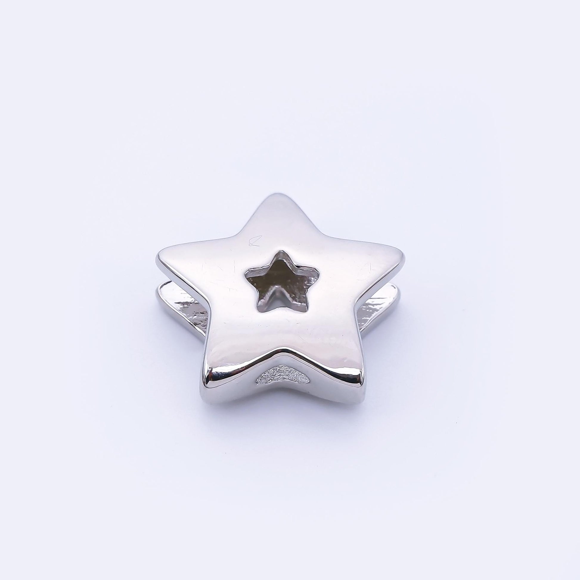 24K Gold Filled 21mm Minimalist Open Celestial Star Bead in Gold & Silver Celestial Jewelry Supplies DIY for custom Necklace Bracelet | B854