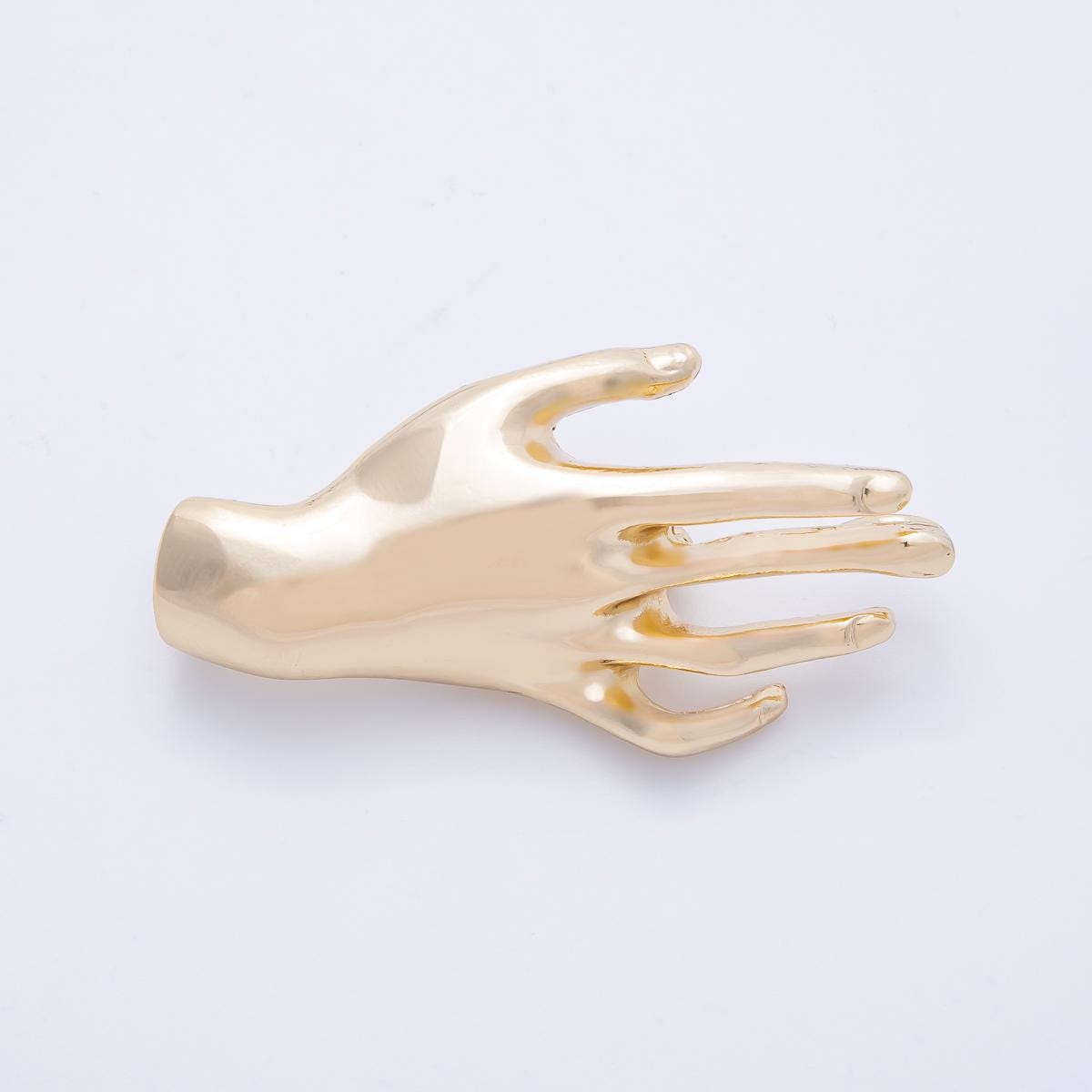 Classic Simple Gold Hand Palm Brooch BH-075