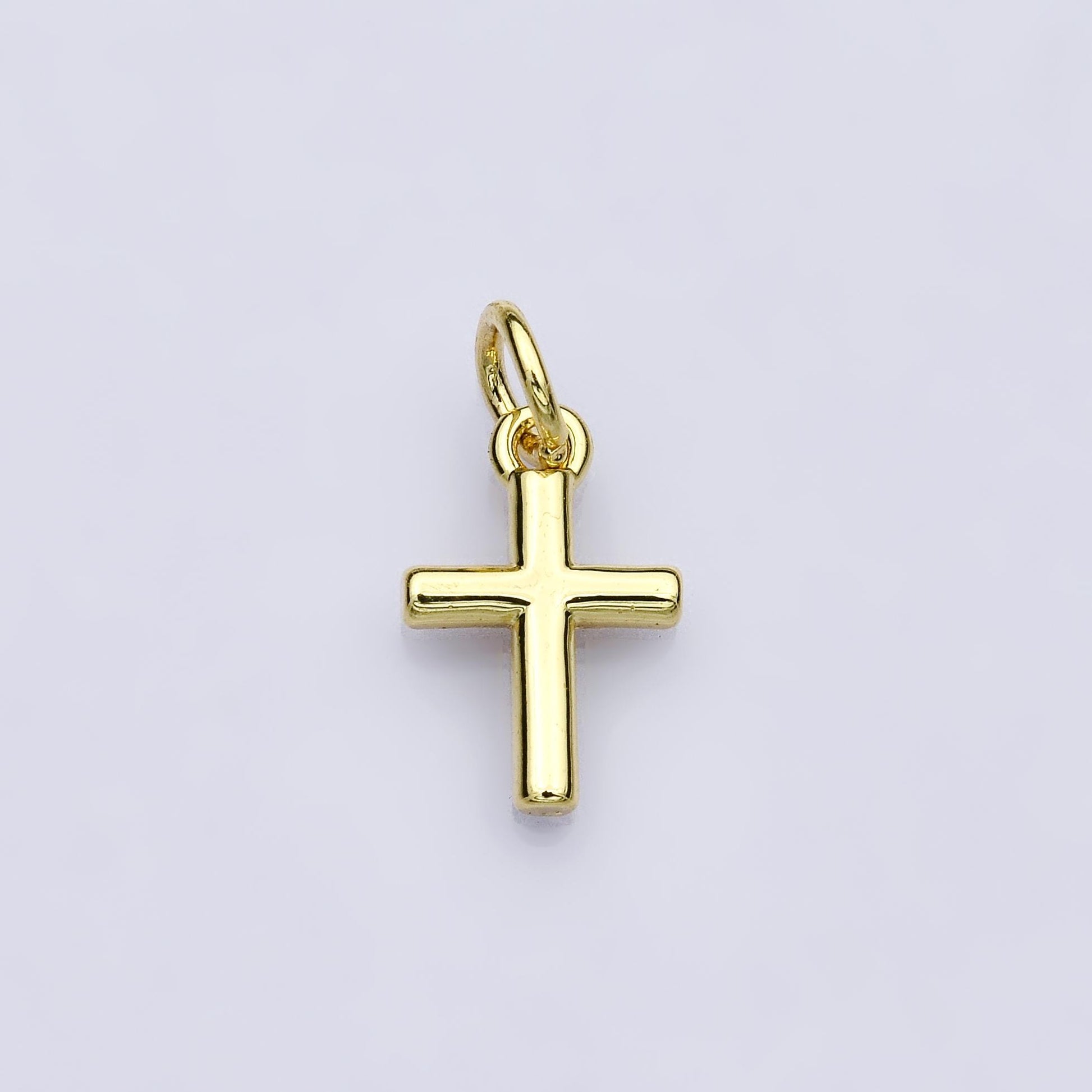 14K Gold Filled 12mm Minimalist Cross Mini Charm Dainty Pendant for DIY Jewelry Making Supply for Necklace Bracelet Earring | AH638