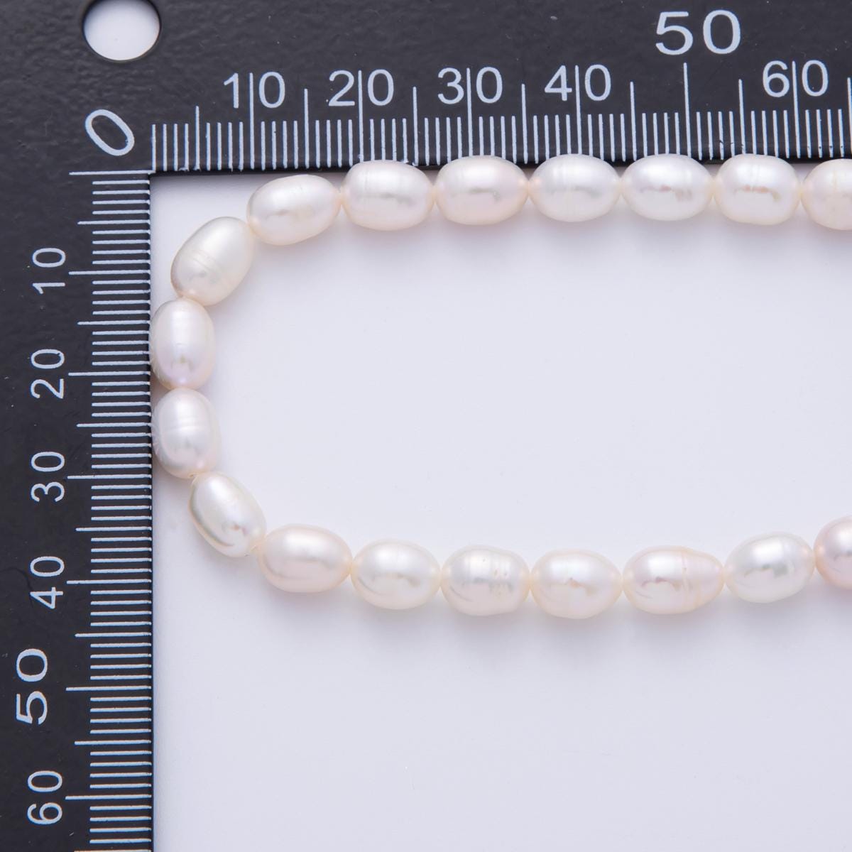 6mm Seed Pearl Beads Natural White Color Potato Freshwater Pearls Genuine Freshwater Pearl Seed by strand WA-4051