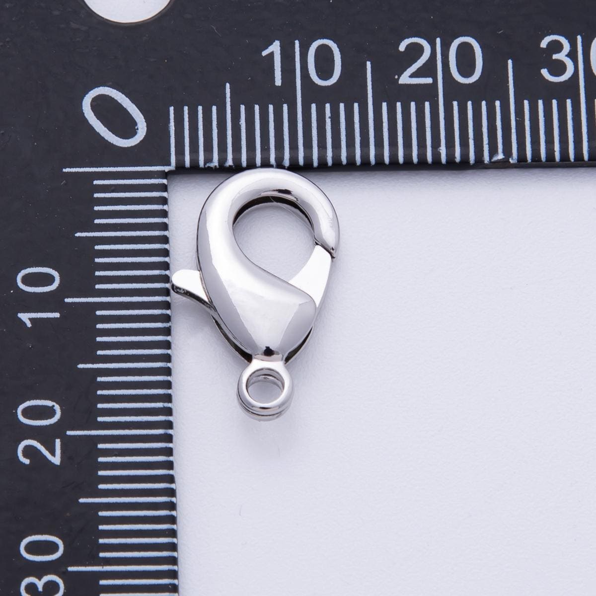Silver 19mm Minimalist Lobster Clasps Claw Closure Findings Jewelry Making Supplies Wholesale Claw Clasps Trigger Clasp Connector | Z-A1676