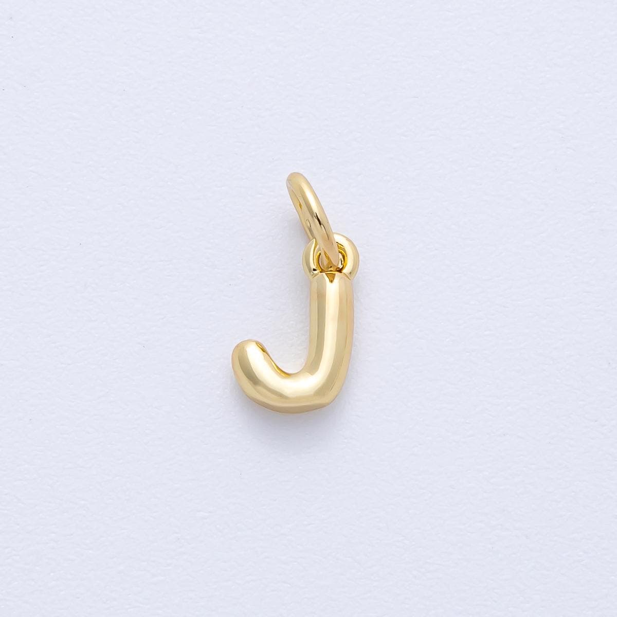 14K Gold Filled 9mm Initial Letter Chubby Balloon A-Z Alphabet Charm Bubble Pendants DIY Jewelry Making Supplies | AF-261