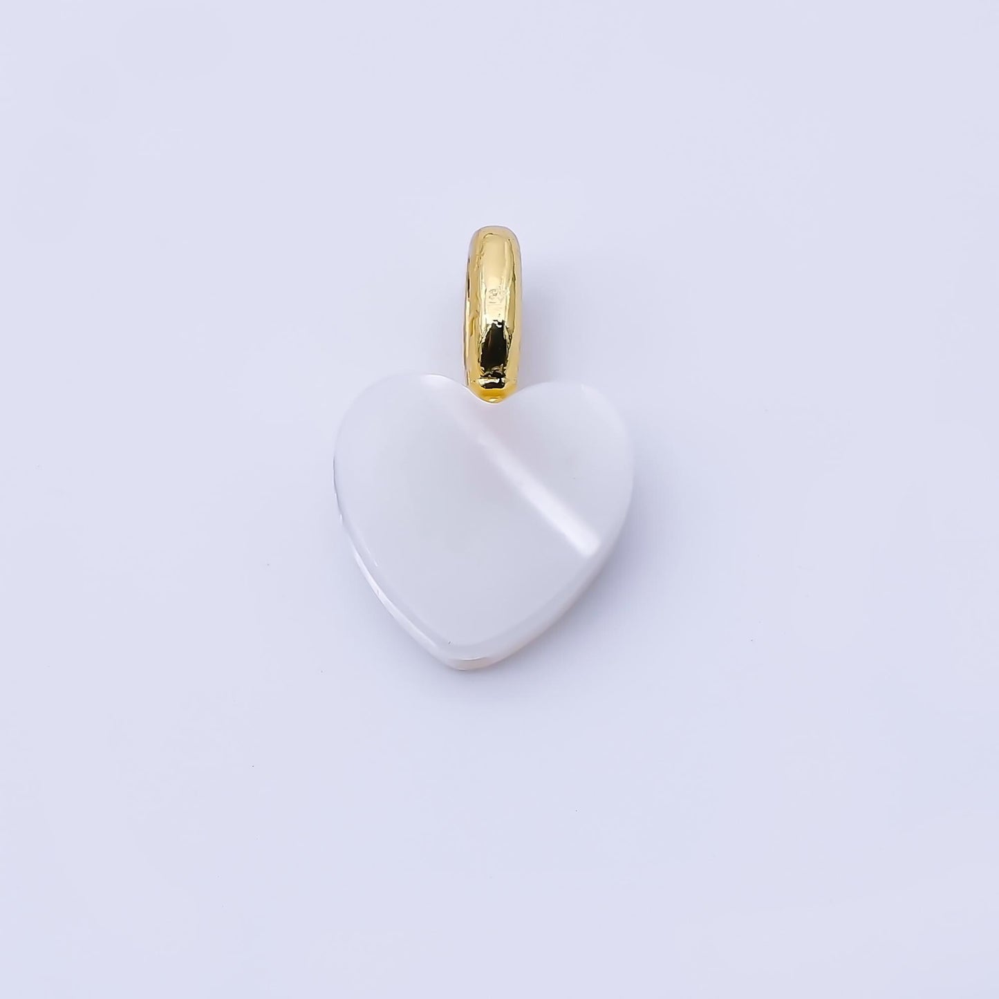 24k Gold Filled White Shell Pearl Charm Dainty Beach Inspired Pendant DIY Jewelry Supply for Necklace or Bracelet Minimalist Gift | P1948