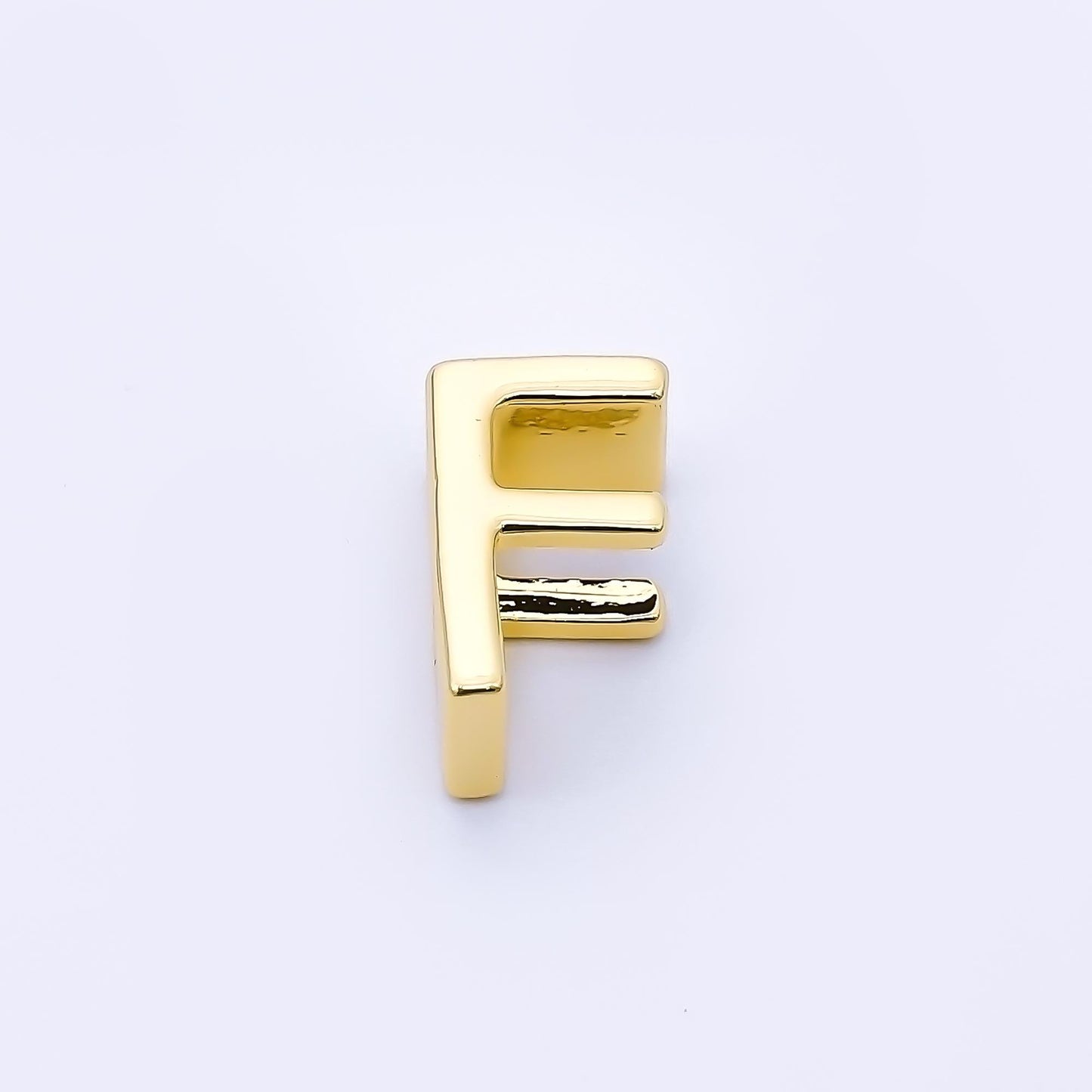 24K Gold Filled 13mm Personalized Classic Initial Slider Letter Alphabet Bead A~Z Alphabet for Cord Bracelet Necklace initials gift | AF079