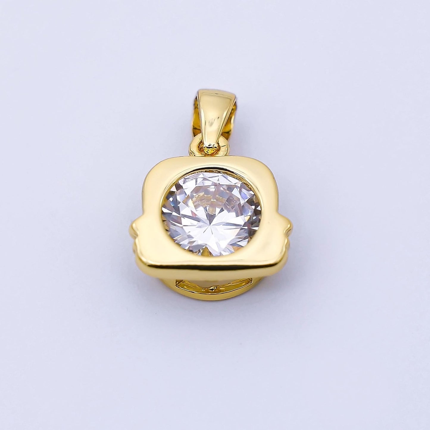 Sparkling Cubic Zirconia Zodiac 24K Gold Filled Astrology Charm Celestial Jewelry Making Supply Personalized Constellation Gift | A1352