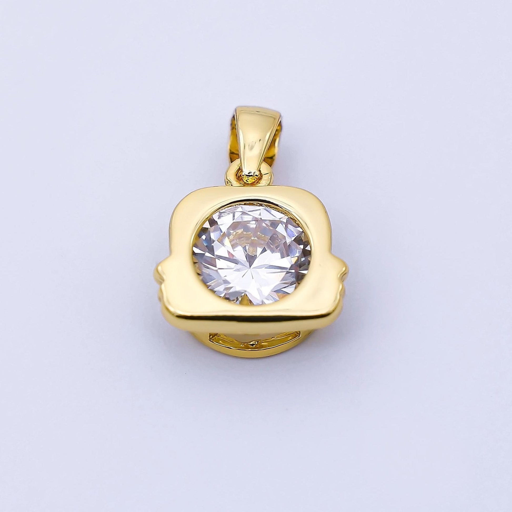 Sparkling Cubic Zirconia Zodiac 24K Gold Filled Astrology Charm Celestial Jewelry Making Supply Personalized Constellation Gift | A1352
