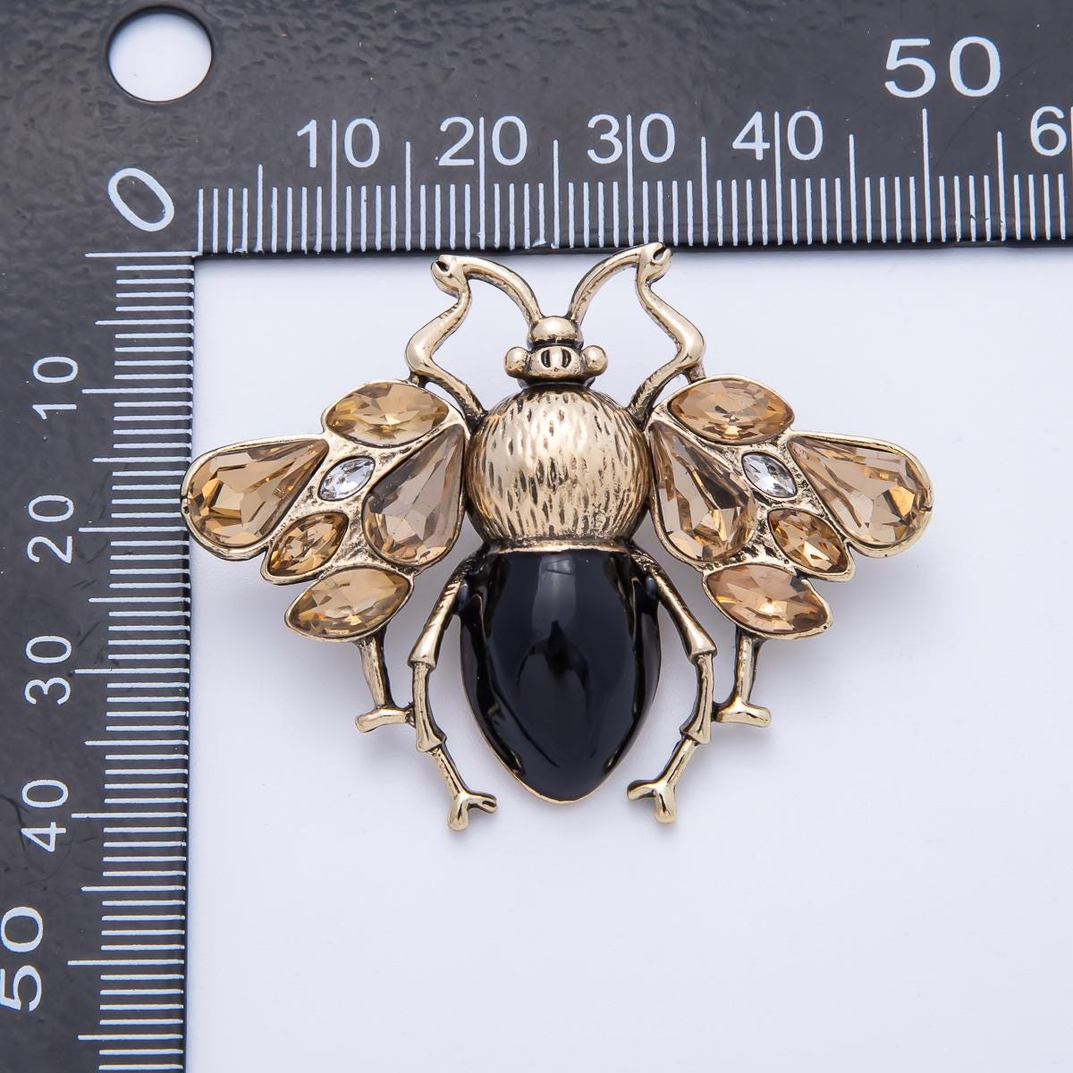 Vintage Style Brown Insect Animal Brooch Honey bee insect lapel pin nature lover gift jewelry accessory for coats bags scarves | BH-030