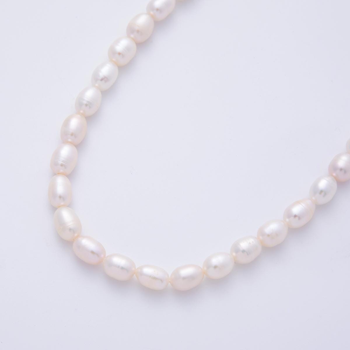 6mm Seed Pearl Beads Natural White Color Potato Freshwater Pearls Genuine Freshwater Pearl Seed by strand WA-4051