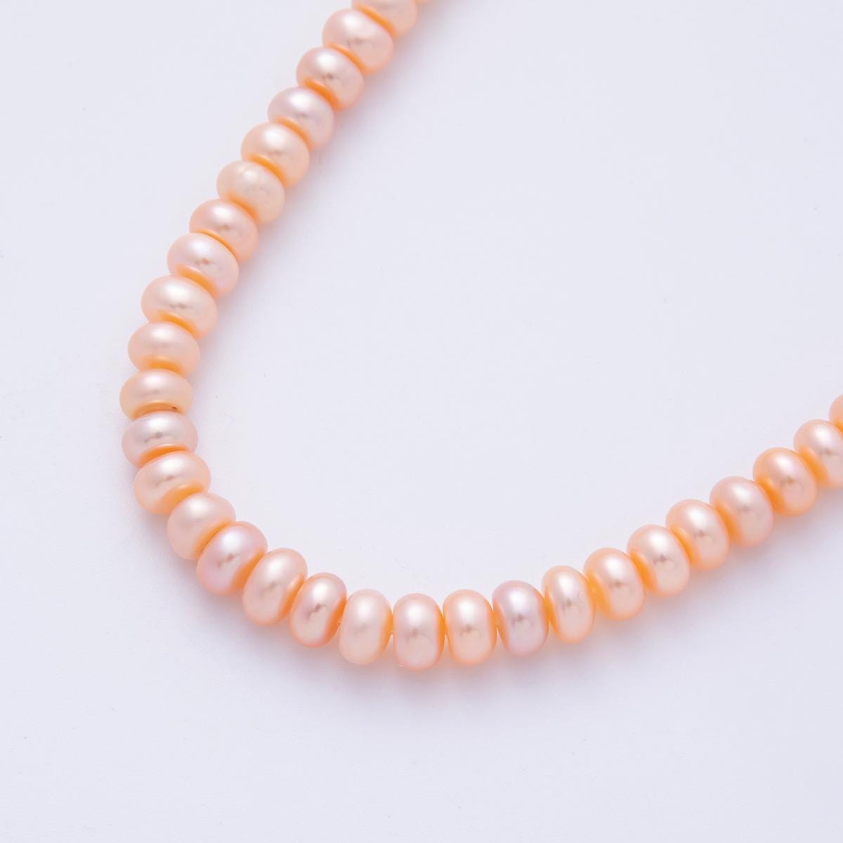 6mm Potato Shell Pearl Bead Strand Mauve Pink Purple Pearls for Jewelry Making, Necklace & Bracelet Craft Supplies Colorful Beads WA-4052