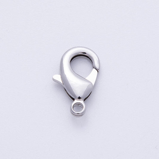 Silver 19mm Minimalist Lobster Clasps Claw Closure Findings Jewelry Making Supplies Wholesale Claw Clasps Trigger Clasp Connector | Z-A1676