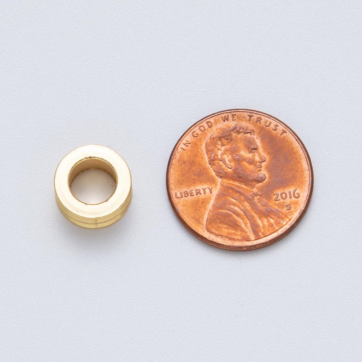 18K Gold Filled 10mm Double Enamel Rondelle Bead Colorful Spacer DIY Jewelry Making Supply for custom bracelet and necklace | Beads-00009