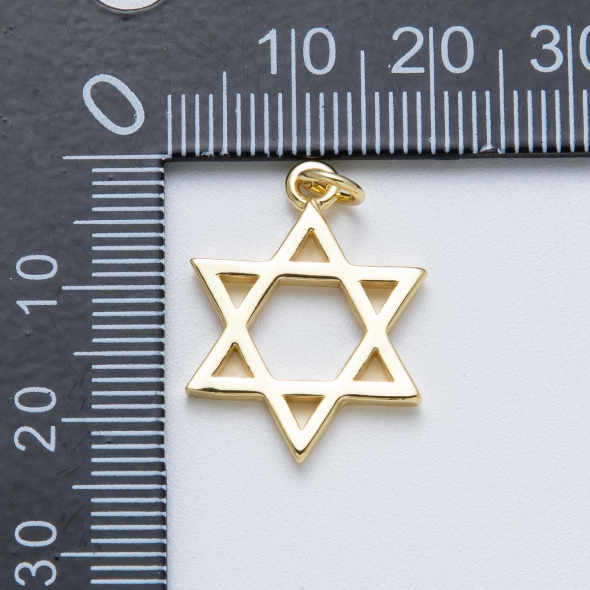 14K Gold Filled 23mm Minimalist Star of David Open Charm Classic Religious Jewelry DIY Supply for custom Necklace | Charms-00019