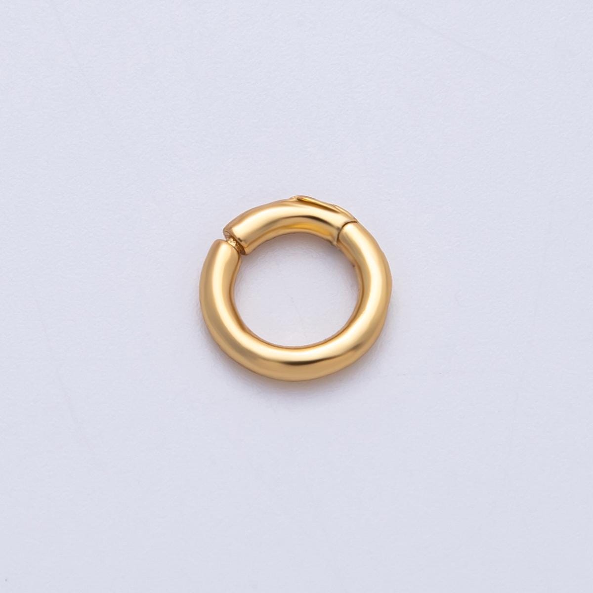 18K Gold Filled 10mmm Minimalist Pull Gate Charm Holder Finding DIY Jewelry Making Supply for custom necklace or bracelet | Findings-00018