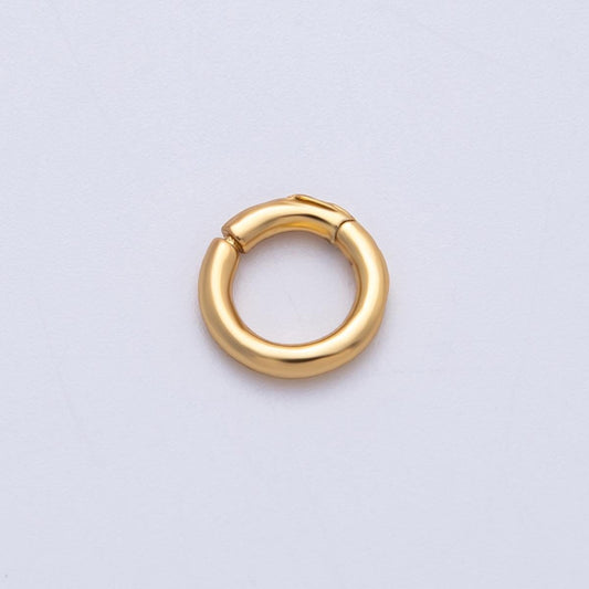 18K Gold Filled 10mmm Minimalist Pull Gate Charm Holder Finding DIY Jewelry Making Supply for custom necklace or bracelet | Findings-00018