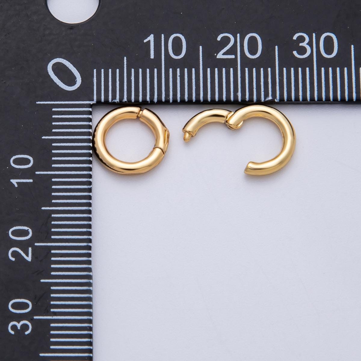 18K Gold Filled 10mmm Minimalist Pull Gate Charm Holder Finding DIY Jewelry Making Supply for custom necklace or bracelet | Findings-00018