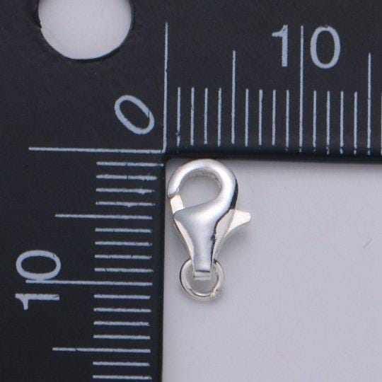 S925 Sterling Silver Lobster Clasps Jewelry Findings for Bracelet, Necklace jewelry making supply component 12mm, 16mm SL-246