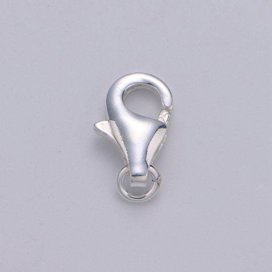 S925 Sterling Silver Lobster Clasps Jewelry Findings for Bracelet, Necklace jewelry making supply component 12mm, 16mm SL-246