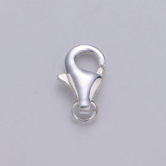 S925 Sterling Silver Lobster Clasps Jewelry Findings for Bracelet, Necklace jewelry making supply component 12mm, 16mm SL-246