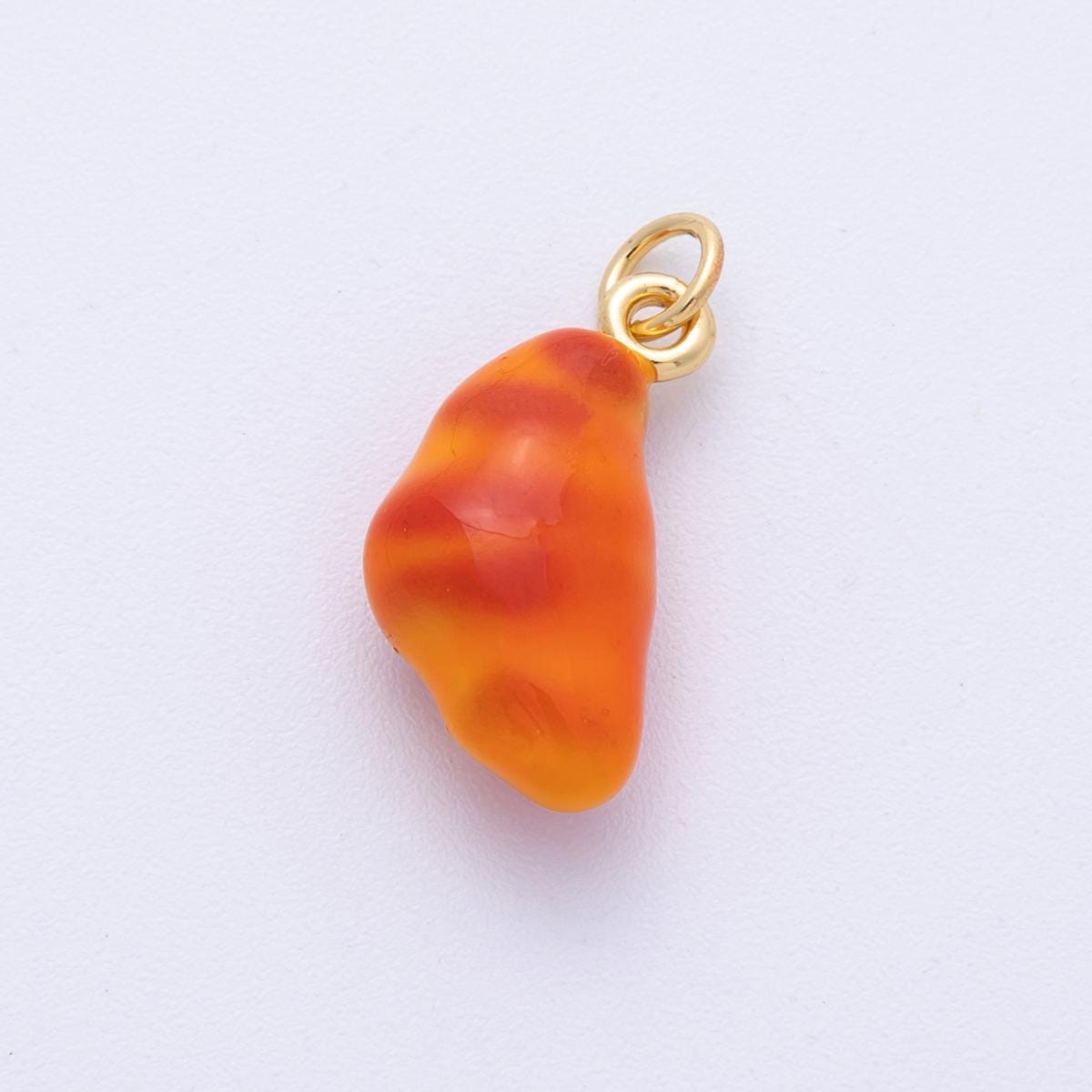 14K Gold Filled 20.3mm Plain Croissant Pastry 3D Multidimensional Charm Pastry Pendant Foodie Gift DIY Jewelry Supply | Charms-100016