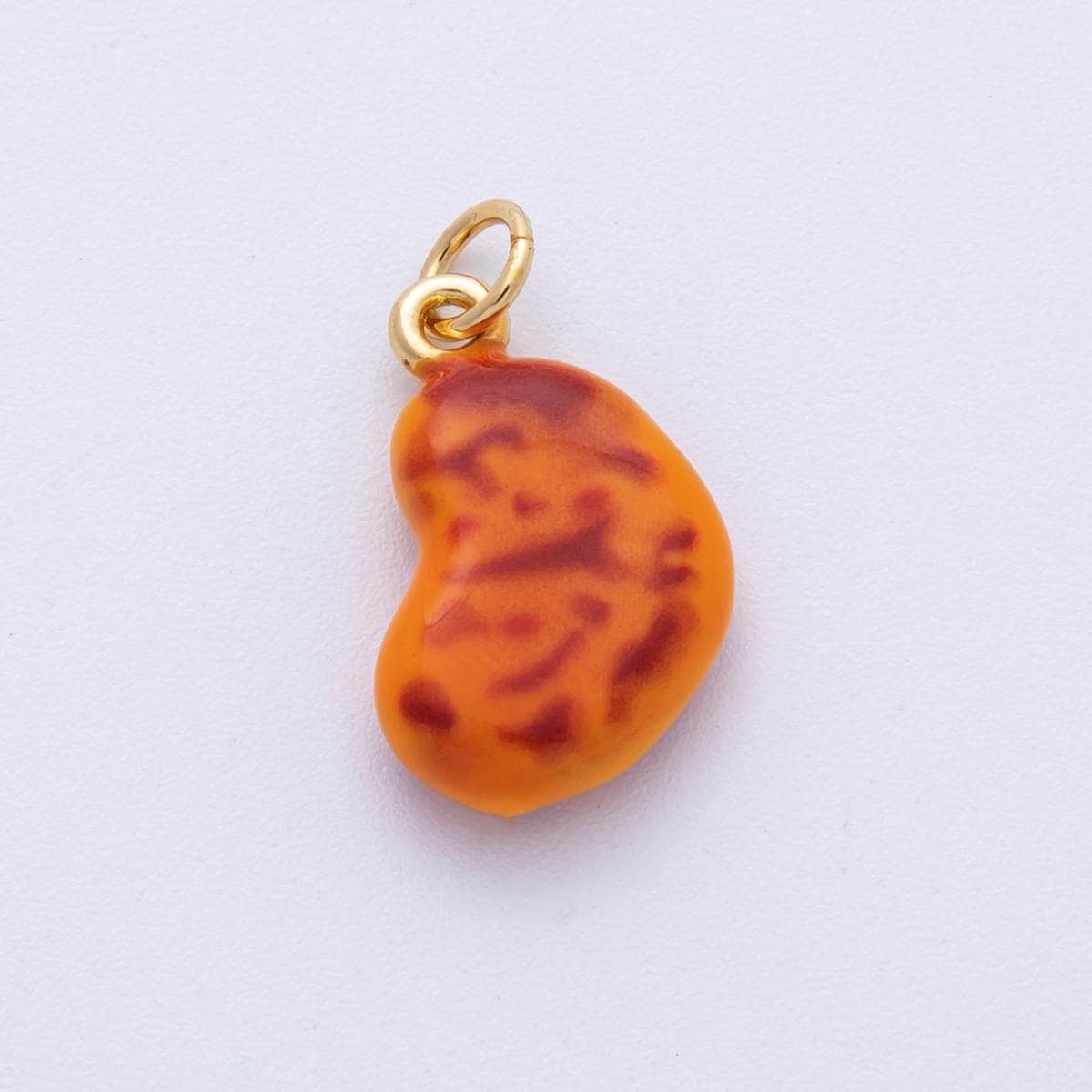 14K Gold Filled 18.5mm Palmier Pastry 3D Multidimensional Charm Painted Enamel Foodie Gift DIY Jewelry Supply | Charms-100017