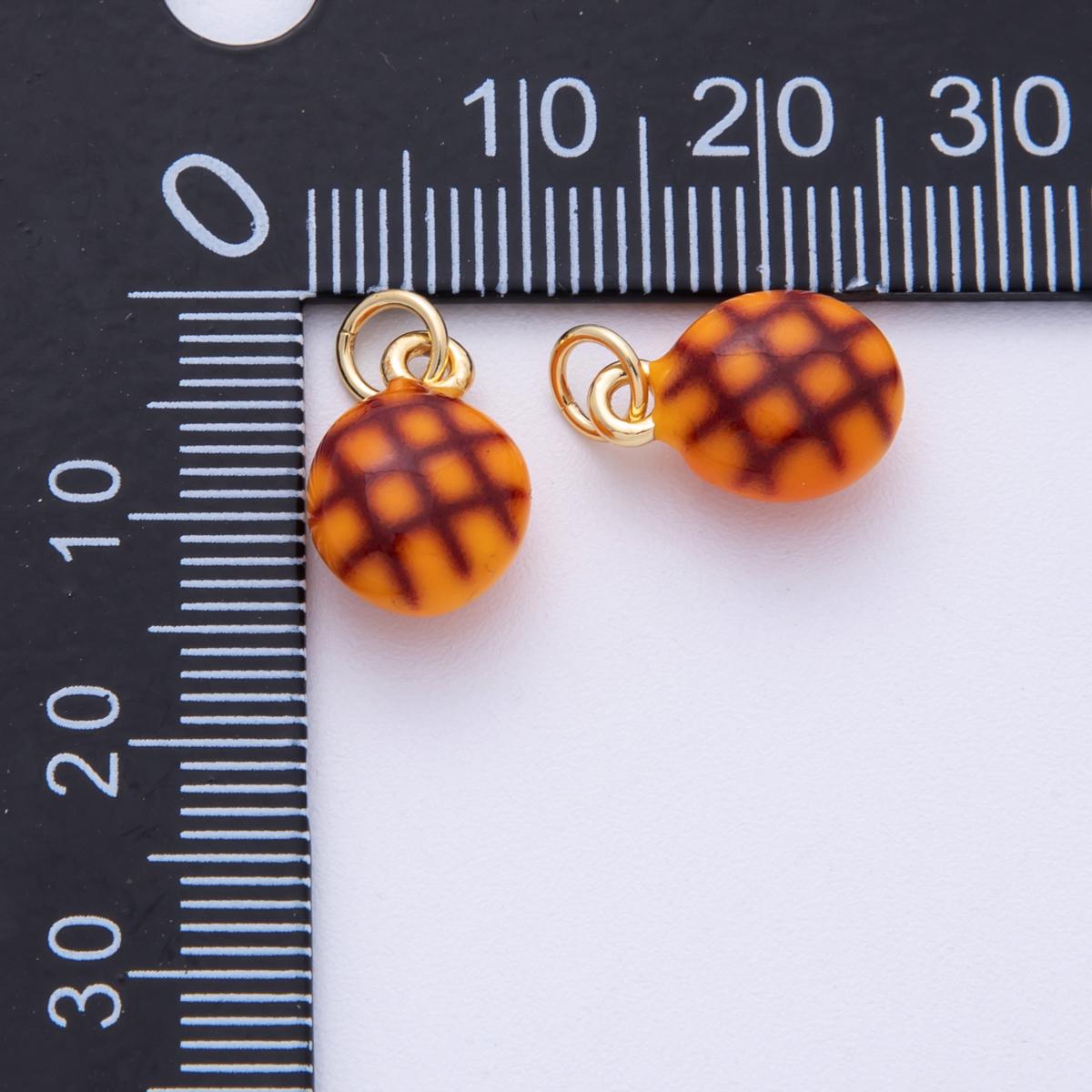 14K Gold Filled 13mm Plain Cupcake Pastry 3D Multidimensional Charm Baker Lover Dainty Accessory DIY Jewelry Supply | Charms-100019