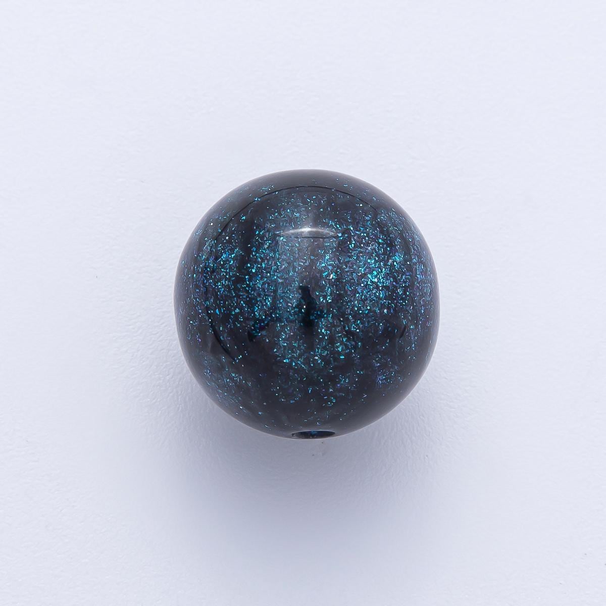 10pcs 16mm Multi Color Glitter Resin Round Beads Set DIY Jewelry Supply Finding for Custom Necklace & Bracelet | Beads-00034