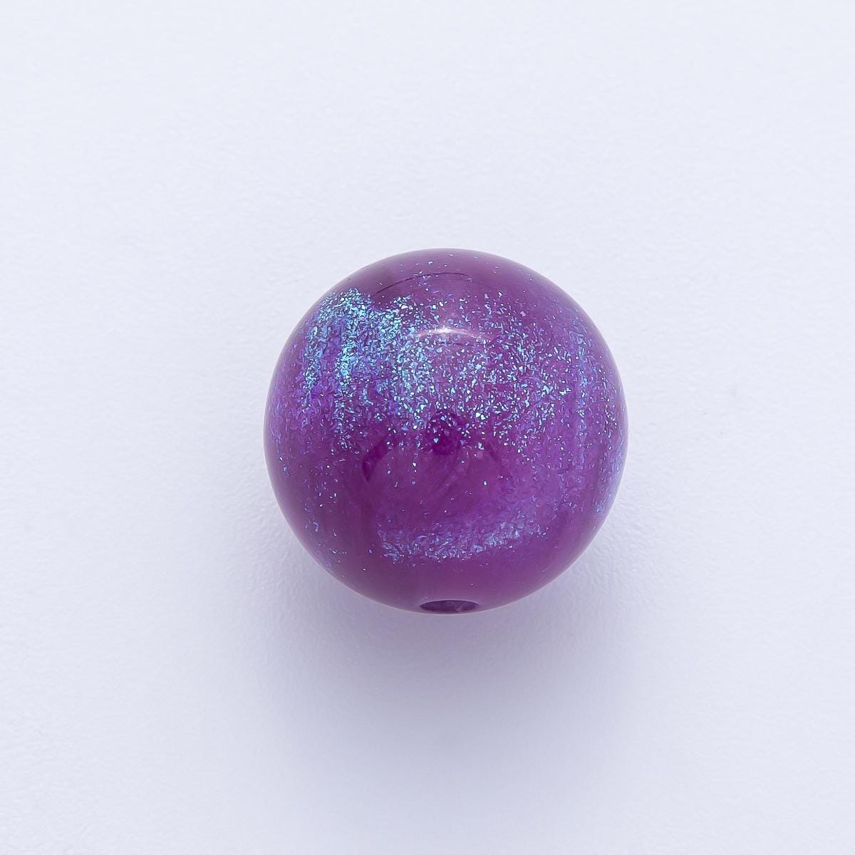 10pcs 16mm Multi Color Glitter Resin Round Beads Set DIY Jewelry Supply Finding for Custom Necklace & Bracelet | Beads-00034