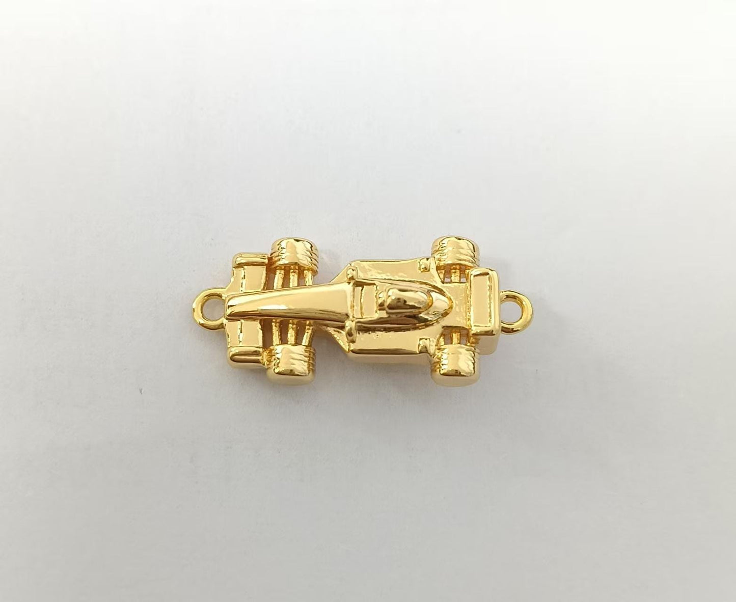 Mini 18K Gold Filled Gold Racing Sports Car 3D Multidimensional Charm for necklace bracelet pendant C623