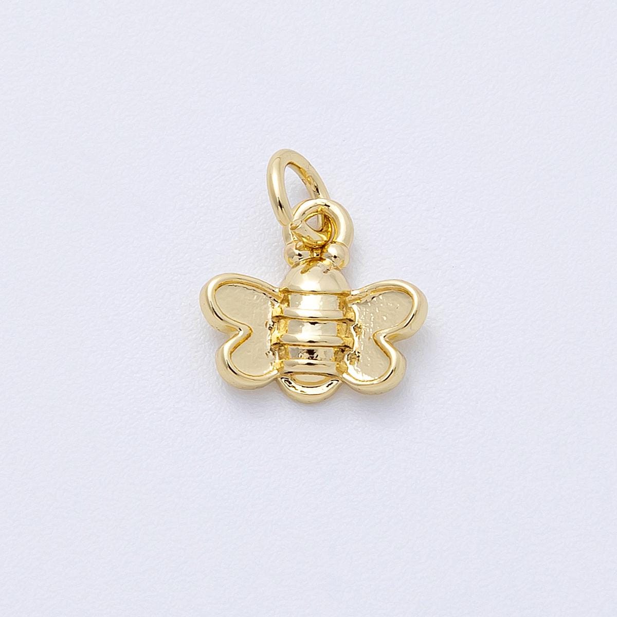 16K Gold Filled 11mm Mini Plain Butterfly Mariposa Animal Charm Mini Insect Pendant Nature Lover Gift for Her DIY Supply | Charms-00121