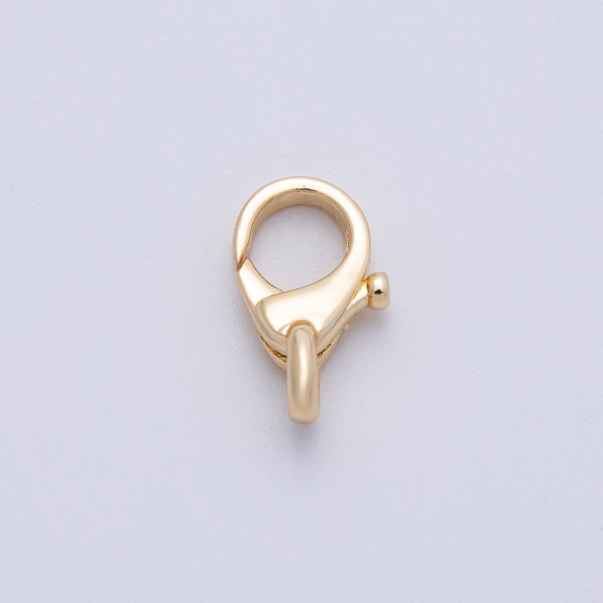 18K Gold Filled 13.3mm Minimalist Lobster Claw Clasps Finding Secure Clasp for Necklaces & Bracelets Jewelry Making Supply | Findings-00012