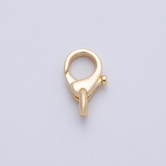 18K Gold Filled 13.3mm Minimalist Lobster Claw Clasps Finding Secure Clasp for Necklaces & Bracelets Jewelry Making Supply | Findings-00012