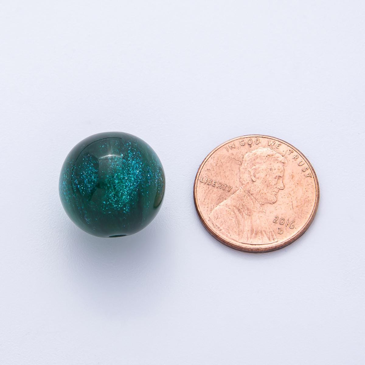 10pcs 16mm Multi Color Glitter Resin Round Beads Set DIY Jewelry Supply Finding for Custom Necklace & Bracelet | Beads-00034