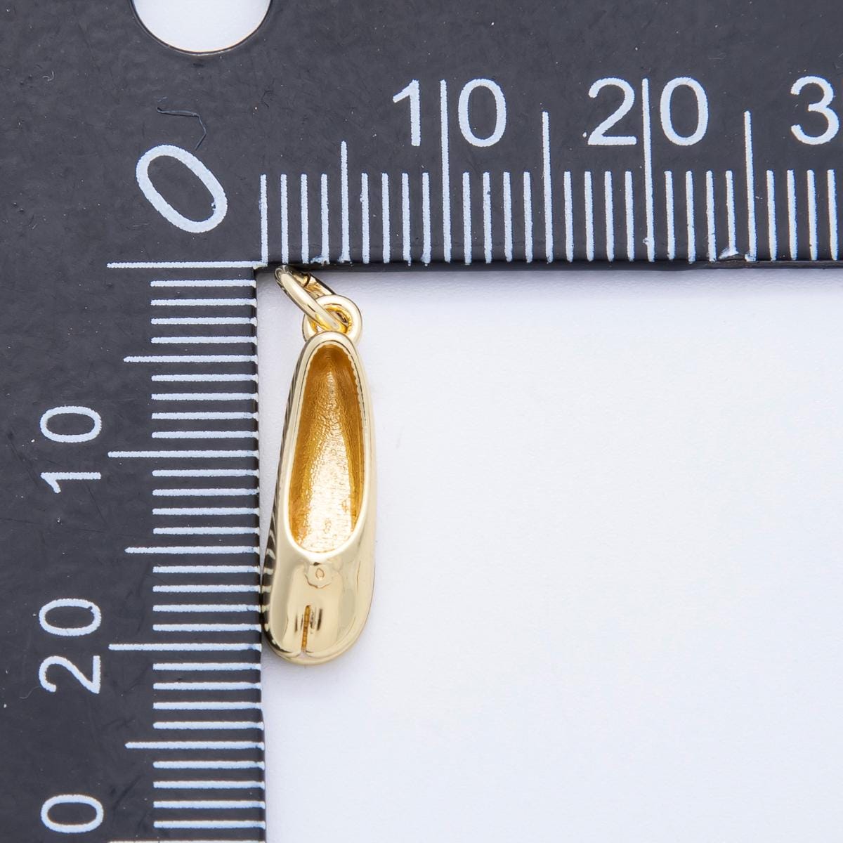 16k Gold filled 3D Trendy Hoof Ballet Shoes Charm Ballerina pendant gift for dancers DIY Jewelry Supply necklace or bracelet | CHARMS-00206