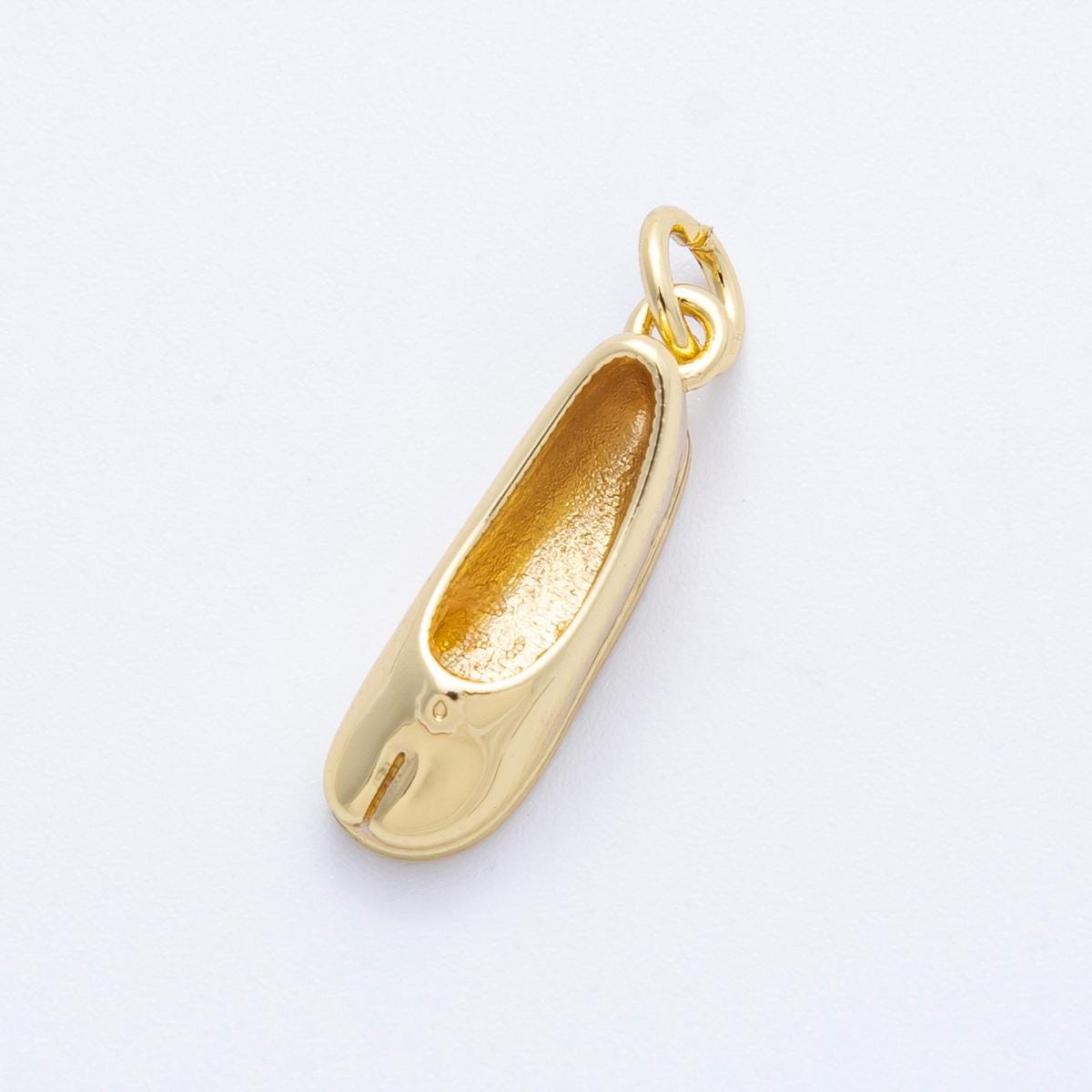16k Gold filled 3D Trendy Hoof Ballet Shoes Charm Ballerina pendant gift for dancers DIY Jewelry Supply necklace or bracelet | CHARMS-00206