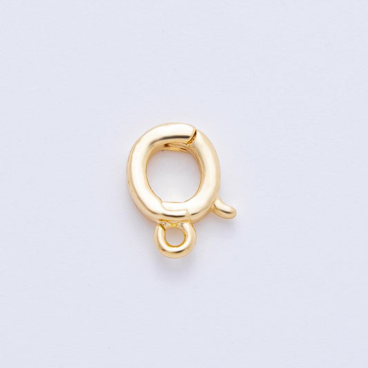 18K Gold Filled 10mm Classic Spring Ring Clasp Closure Finding open ring small jewelry clasp for necklace and bracelet DIY | FINDINGS-00041