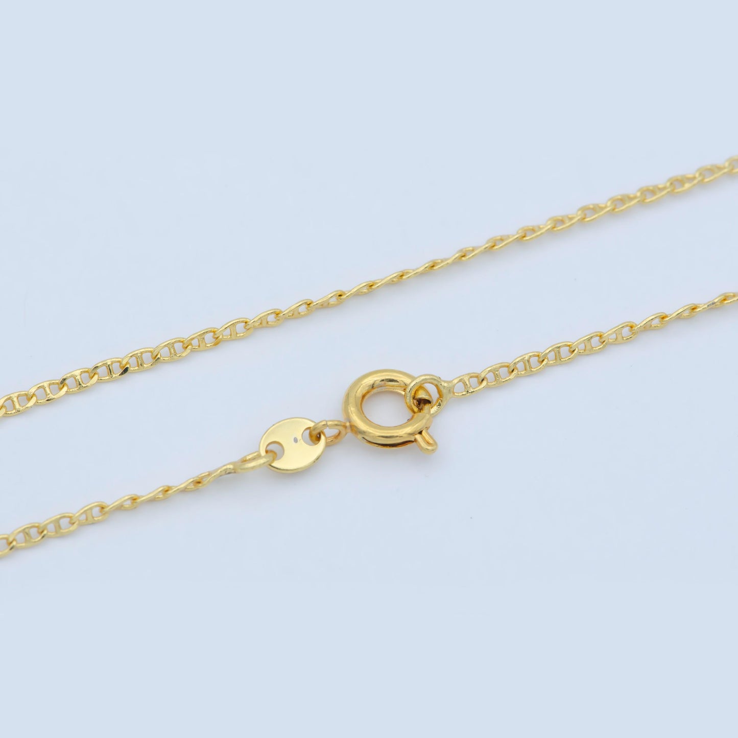 1.5mm Dainty Anchor 19.5 Inch Layering Chain Necklace w/Spring Ring | WA-186