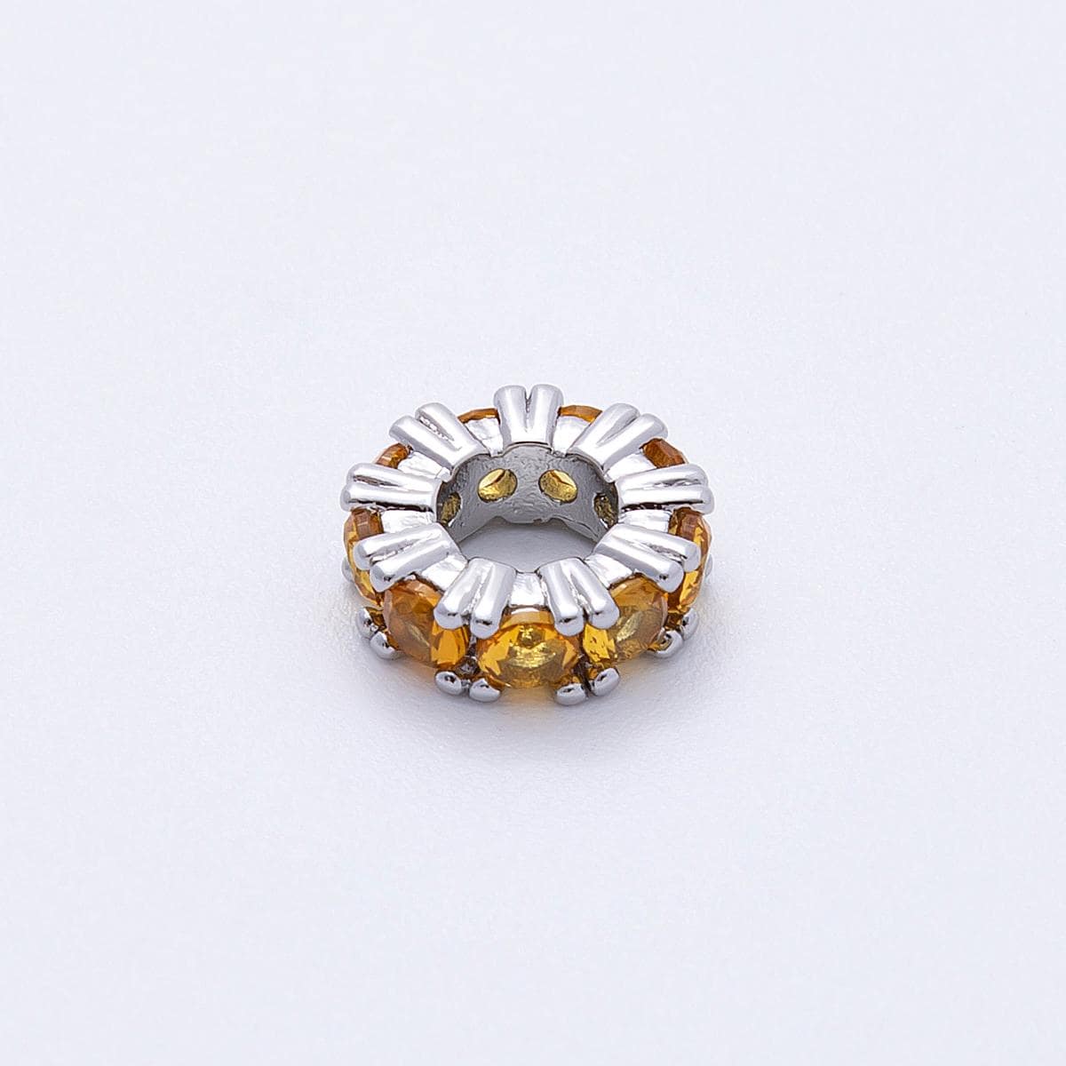 11mm Sparkling multicolor rondelle spacer beads DIY Jewelry Making Supply for custom bracelet necklace for diy jewelry | BEADS-00051