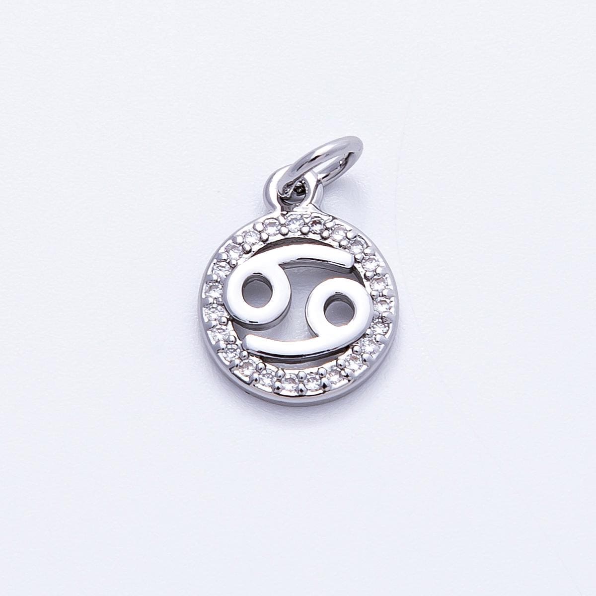 13.4mm small zodiac charms astrological zodiac signs, zodiac symbols add on pendant earring bracelet necklace horoscope | CHARMS-00235