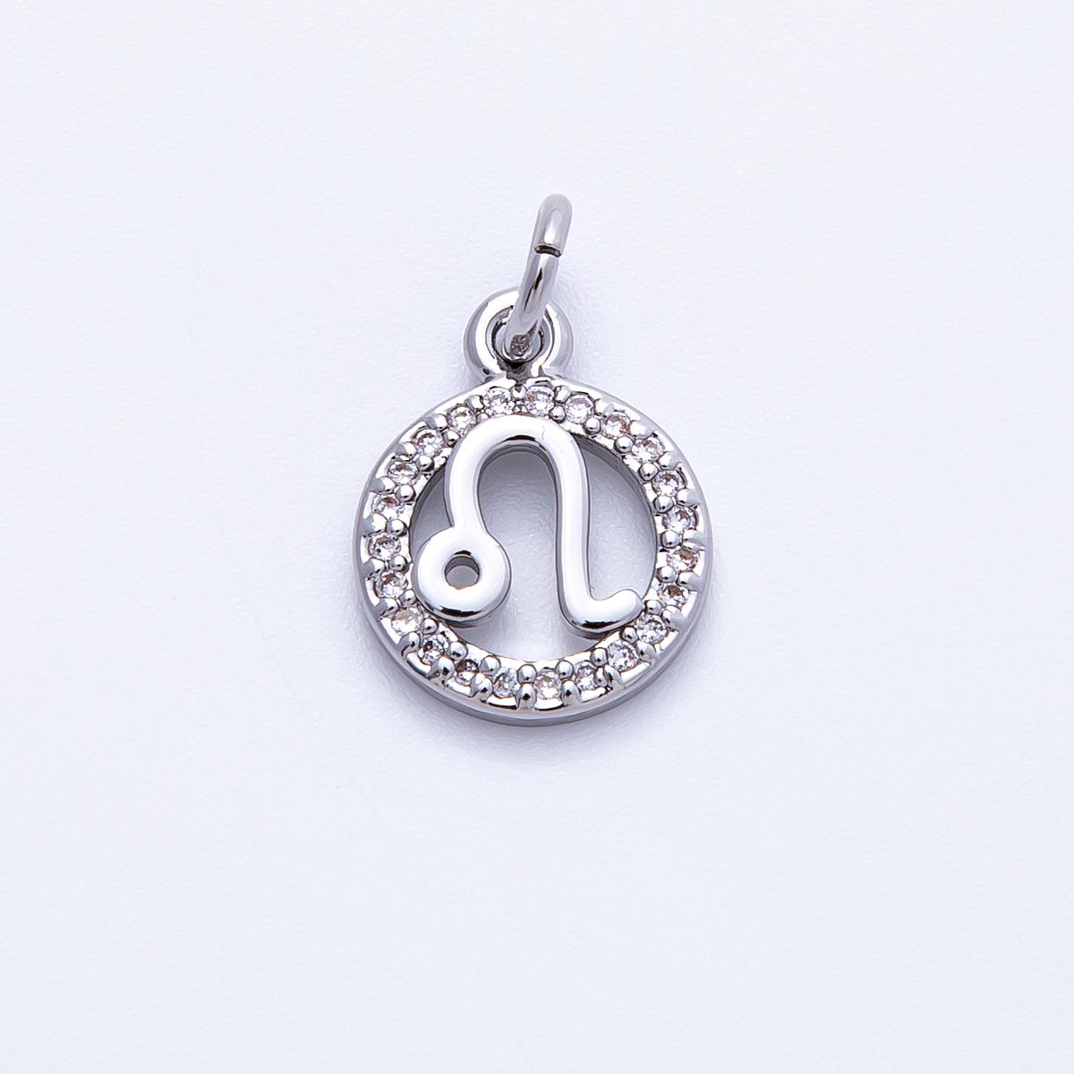 13.4mm small zodiac charms astrological zodiac signs, zodiac symbols add on pendant earring bracelet necklace horoscope | CHARMS-00235