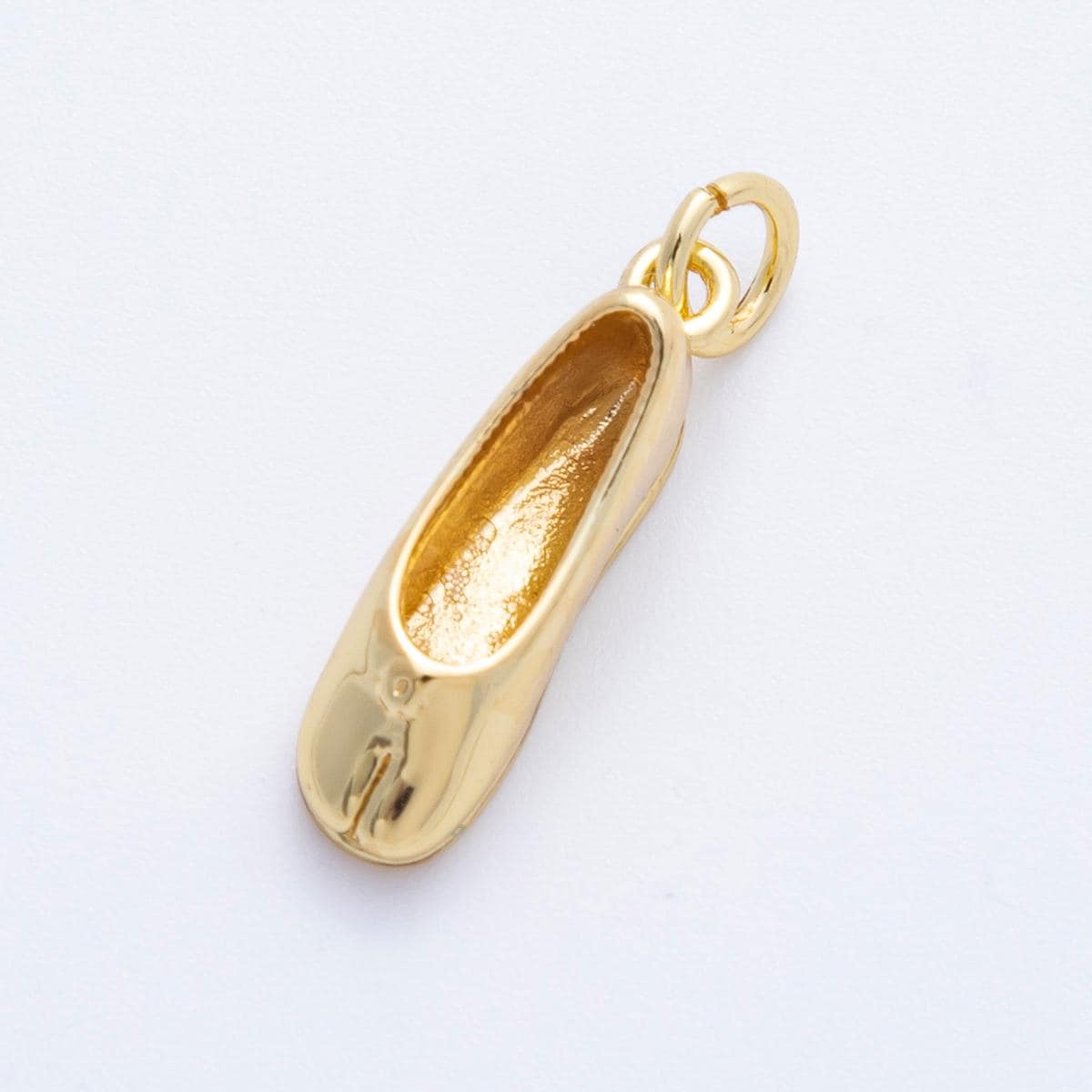 16k Gold filled 3D Trendy Hoof Ballet Shoes Charm Ballerina pendant gift for dancers DIY Jewelry Supply necklace or bracelet | CHARMS-00206