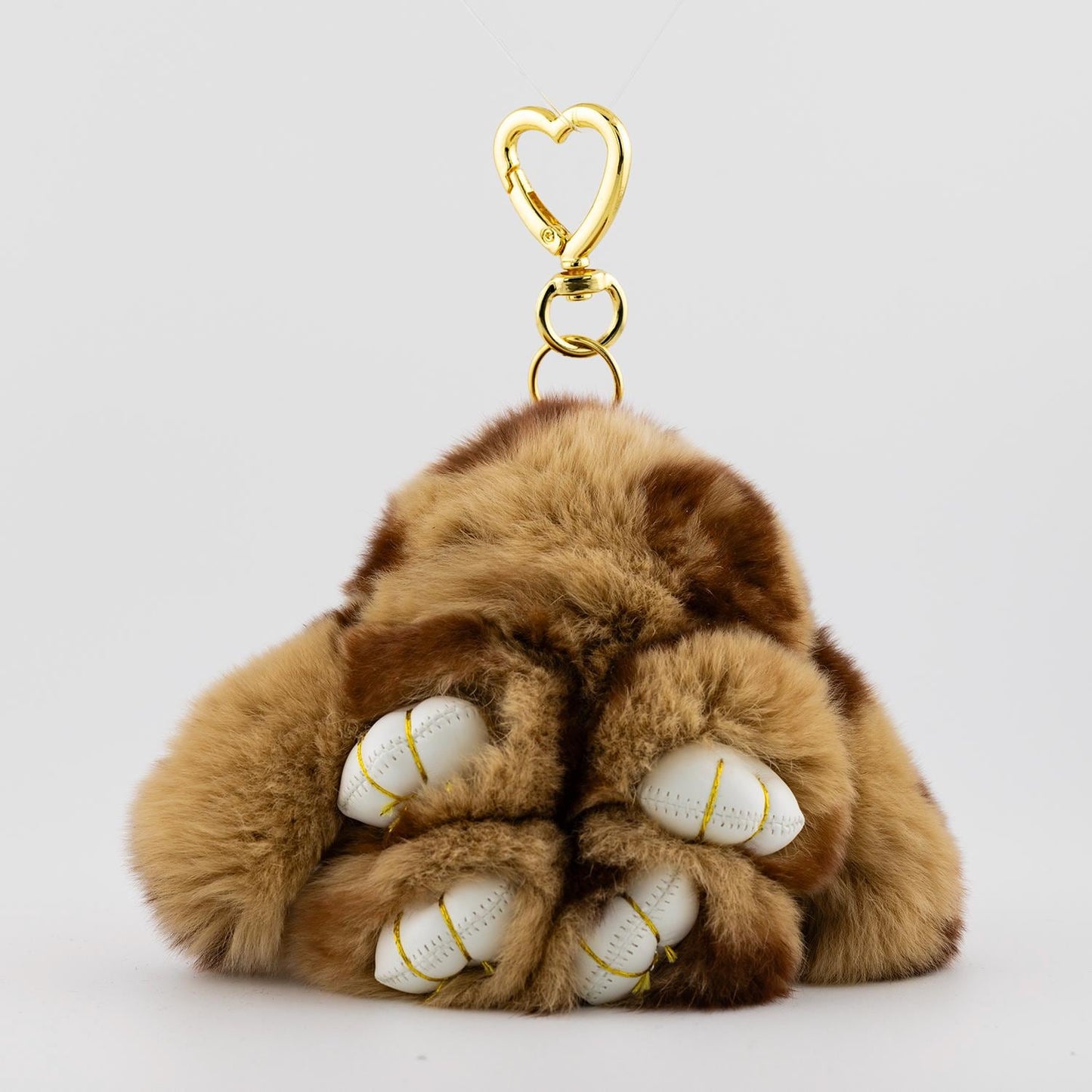 Fluffy Bunny Keychain Fur Rabbit Bag Charm Keyring Purse Accessory Plush Kawaii Animal Gift for Her Luxury Bag Decor | WB-00290